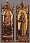 CRIVELLI, Carlo Madonna and Child; St Francis of Assisi dfg oil painting